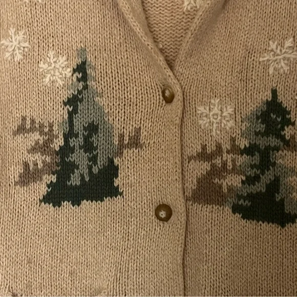 Vintage Eddie Bauer Collectible Handknit 💯 Wool Vest - Picture 2 of 5